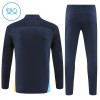 Olympique de Marseille Trainings Sweatshirt Quarter-zip 2024-25 Grijze - Kids